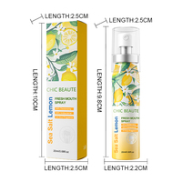 CHIC BEAUTE Spray d'hygiène buccale à marque privée, Sel Marin Citron, Spray Rafraîchissant pour la Bouche