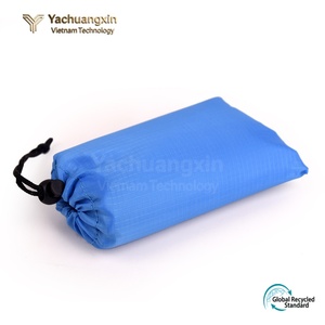 Lightweight Nylon <b>Sleeping</b> Bag Rectangular Outdoor Camping Breathable Adult Foldable Pocket <b>Blanket</b> Gray - Product Image 3