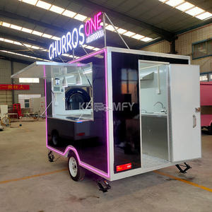 Remolques de Comida, Camionetas de Comida, Camión de Helados Móvil con Cocina Completa, Carrito de Hot Dogs Vintage, Quiosco de Café - Product Image 2