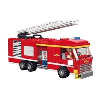 COGO 324 pièces, jouets éducatifs de construction de camions de pompiers pour enfants