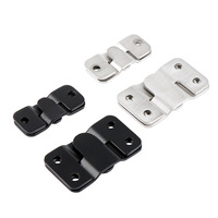 Boucle de fixation en acier inoxydable, style minimaliste moderne, pour cadre photo, connecteur de mobilier, quincaillerie pour miroir suspendu au lit