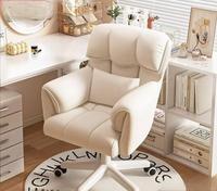 Chaises de direction de bureau confortables en cuir de luxe Chaise d'ordinateur rotative ergonomique Chaise pivotante à mi-dossier réglable en hauteur
