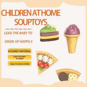 Ensemble de jeu de pizza en gros pour enfants, jouet pizza à découper avec couteau, assiettes et couverts - Product Image 4
