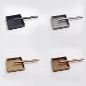 Modern Recessed Cabinet Handles Aluminum Hidden Furniture Cupboard Recessed <strong>Square</strong> Pull Handle - Product Image 4