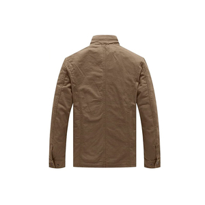 Abrigo de algodón barato OEM personalizado de fábrica 2023 para <span class=keywords><strong>hombre</strong></span>, chaqueta cortavientos informal ajustada con cuello levantado, chaqueta de campo para <span class=keywords><strong>hombre</strong></span>, chaqueta Cargo - Product Image 2