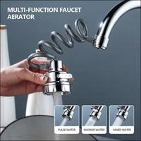 Robinet transfrontalier à double mode de sortie d'eau, intégré et dissimulé, avec tête de pulvérisation à bulles, extension de buse à aspiration magnétique et fonction anti-éclaboussures