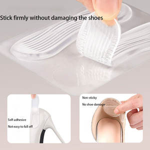 Nouveaux produits <span class=keywords><strong>GEL</strong></span> <span class=keywords><strong>ligne</strong></span> de flottaison forme talon autocollants talons hauts doux Anti-usure Anti-chute talon autocollants chaussures taille réglable - Product Image 5