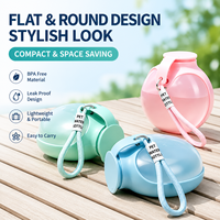 Bouteille d'eau portable pour chien, anti-fuite, avec bol pliable en silicone, vente en gros OEM