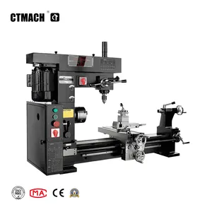 Máquina combinada de molino de torno CT800 3 en 1, máquina de torno multifunción de alta precisión