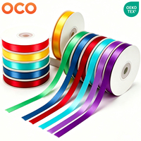 Ruban de 100 yards de 2,5 cm et 4 cm pour vêtements, cadeaux d'anniversaire, décoration de gâteaux, roses préservées faites à la main, ruban 100 % polyester simple face