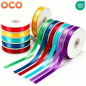 Ruban de 100 yards de 2,5 cm et 4 cm pour vêtements, cadeaux d'anniversaire, décoration de gâteaux, roses préservées faites à la main, ruban 100 % polyester simple face - Product Image 1
