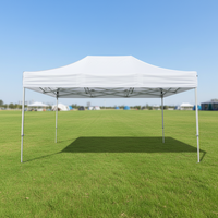 Tente de réception robuste 10x10 10x20 entièrement personnalisable avec système pop-up pour stands de salon professionnel et événements marketing en extérieur