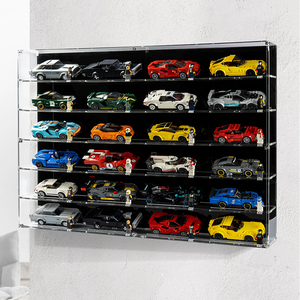 Vitrine murale en acrylique anti-poussière transparente pour modèles de voitures, boîte de présentation pour collectionneurs de figurines <span class=keywords><strong>LEGO</strong></span> Speed Champions - Product Image 1