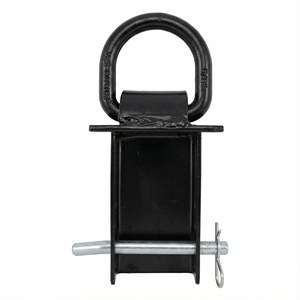 Nouveau Yikun – Support universel robuste en acier pour <span class=keywords><strong>remorque</strong></span>, 18 000 lb, avec <span class=keywords><strong>anneau</strong></span> en D de 5/8 pouces, fixation sur poche de piquet, goupille réglable pour remorquage sur plateau - Product Image 1