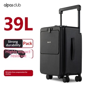 Valise à roulettes grande capacité Alpas Club 22 pouces avec serrure à code TSA, poignée télescopique, pour voyage d'affaires, homme, durable - Product Image 2