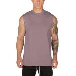 Camiseta Deportiva de Verano para Hombre, sin Mangas, con Logotipo Personalizado, 100% Algodón, Cuello Redondo, al por Mayor - Product Image 4