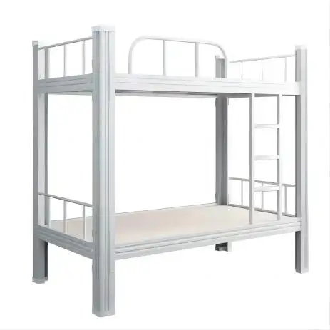 China manufacturer wholesale hight quality strong heavy duty school bedroom furniture steel dormitort bed metal iron bunker bed