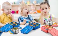 Aohea Boîte à lunch pour enfants Boîtes à bento étanches pour enfants avec sac à lunch isolé et pot à soupe pour l'école