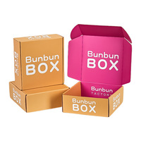 Boîtes d'expédition en carton ondulé gris écologiques avec logo personnalisé imprimé, emballage en papier, boîte pliante carrée pour cadeau