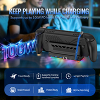 Station d'accueil TV 4K 120Hz 2.1 LAN 100W PD Charge rapide RGB pour console portable et appareils portables