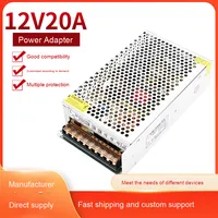 Alimentation centralisée de sécurité Su Cheng Wei 250W pour bande LED, entrée 85-265VAC, protection contre les surtensions 12V20A
