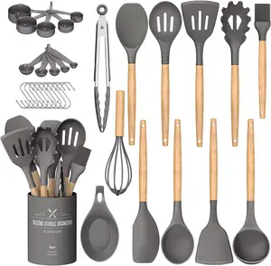 Multifunktionale Küche Silikon Löffel Spatula Pfeife Werkzeug Kochen Utilizen-Set Kochgeschirr-Sets Hausutensilien