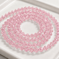 Perles bicones facettées en résine époxy de 4 mm, en vrac, avec trou, pour cantonnière de rideau, couvre-lit, set de table, tapisserie, tête de lit