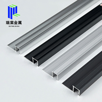 Profilé décoratif en aluminium Ruitang pour bordure de carrelage, profil d'extrusion d'angle, revêtement en poudre