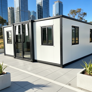Bungalow de sécurité modulaire mobile, conteneur pliable, préfabriqué, extensible, type maisonnette - Product Image 1