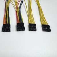 Konektor Kabel Dupont Pitch 2.54mm Kustom 1 2 3 4 5 6 8 10 20 Pin Jumper Perakitan Kabel Listrik