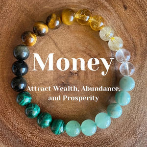 Pulsera de piedra natural con cuentas de ojo de tigre de malaquita verde para hombres/mujeres, brazaletes de recuerdo de buena suerte para dinero y salud - Product Image 1