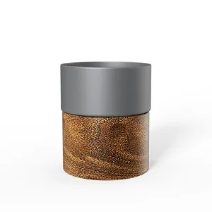 DHPO Travel Cup Reusable Coffee Cup Reusable Wood and Ceramic Made Modern Luxury Espresso Cup