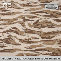 Tissu tactique en nylon et coton rip-stop imprimé camouflage désertique à rayures tigrées NYCO5050 MARPAT, pour uniformes tactiques, équipement, utilisation durable