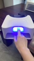 Lampe UV professionnelle pour ongles, 57+12 LED, construction métallique, portable, usage en salon, lumière de polymérisation 365nm, garantie 1 an, écran LED
