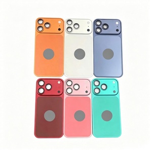 Cadre métallique en alliage d'aluminium avec autocollant arrière mat intégré, compatible avec les modèles 13-16 Pro/Promax, transforme en <span class=keywords><strong>iPhone</strong></span> 17 Pro/17 Pro Max - Product Image 4