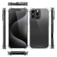 1.5mm 2-en-1 TPU PC Clair Transparent Antichoc Téléphone étui pour iphone 16 Plus 16 Pro Max 15 14 13 Accessoire Protection