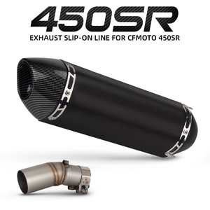 Pot d'échappement 450SR pour <span class=keywords><strong>CFMOTO</strong></span> <span class=keywords><strong>450</strong></span> <span class=keywords><strong>SR</strong></span> 2022-26, kit d'échappement moto, silencieux Yoshimura R77 avec DB Killer - Product Image 3