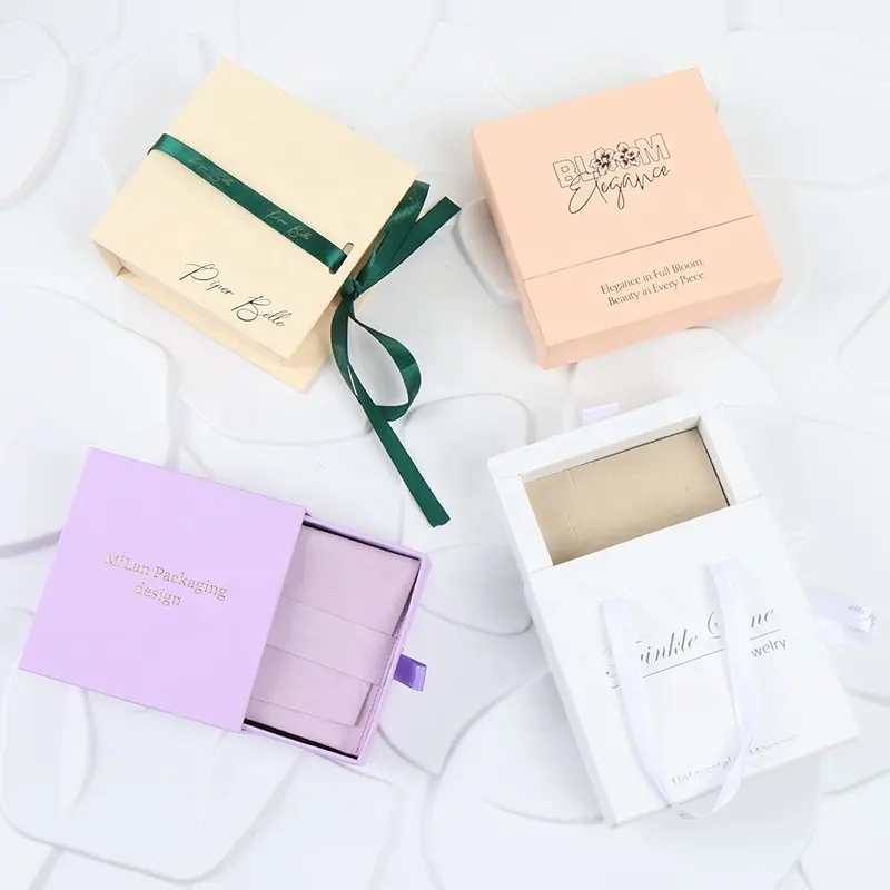 Mojiu Custom High End Luxury Jewelry Brand Jewelry Box and Bag with Logo
