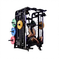 ASJ S122 Système de poulies tout-en-un en métal, équipement de gym commercial, entraîneur multifonction, Power Cage, rack à squats, exercices triceps, usage domestique