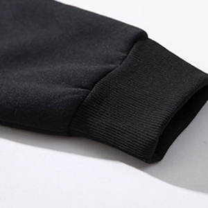 Sudadera con capucha extragrande para hombre con bolsillo delantero Sudaderas con capucha personalizadas en negro para ropa de calle Material grueso Casual para invierno - Product Image 2