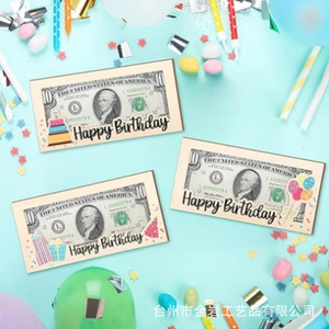 Spot cross-border hot-selling wooden cash wallet, <b>Christmas</b> wallet, cake decoration, <b>gift</b>. - Product Image 1