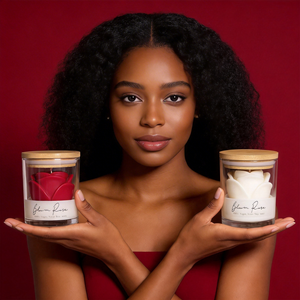 Candela Profumata Personalizzata in <span class=keywords><strong>Cera</strong></span> di Soia alla Rosa per Aromaterapia Regalo Decorativo per San Valentino - Product Image 6