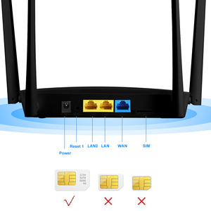 Enrutador inalámbrico de doble banda 750Mbps 4G LTE 4 antenas de alta ganancia módem desbloqueado ranura para tarjeta Sim enrutador VPN 2 puertos LAN nuevo producto - Product Image 2