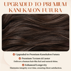 Extensiones de Cabello de Cola de Caballo <span class=keywords><strong>con</strong></span> Cordón, Onduladas y Largas, de Fibra Sintética Kanekalon Futura, <span class=keywords><strong>con</strong></span> Peine Invisible para Mujer, al por Mayor - Product Image 5