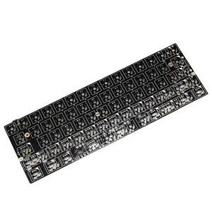 xd60 xd64 3.0印刷电路板机械键盘套件underglow RGB GH60 60% 可编程mx阿尔卑斯杆分裂空格键类型c
