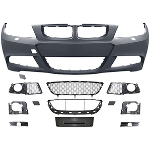 Kit de Carrocería, Parachoques Delantero para <span class=keywords><strong>BMW</strong></span> Serie 3 E90 Modificado a M-Tech 2005-2008 con Estilo de Orificio para Faros Antiniebla - Product Image 1
