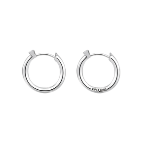 Orecchini a Cerchio E944 Placcati Oro in Lega, Gioielli Classici Unisex alla Moda - Product Image 1