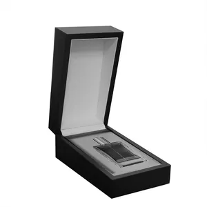 Gift Custom High-End Black Luxury Leather Perfume Box For Perfume Bottle
