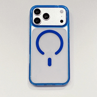 Coque de téléphone magnétique transparente antichoc résistante aux chutes en PC TPU avec logo personnalisable pour iPhone 17 Pro Max Air 16 Plus 13 Mini