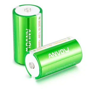 Factory 1.5 volt 12000mWh Size D Rechargeable Lithium ion Battery For Kids Electric Cars